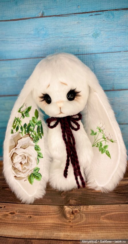 Зайка Белая Роза 💕 — Авторские игрушки (фото 6)