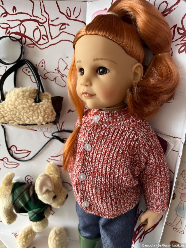 Куколка Ханна с собачкой фирмы Готц Gotz #7 (фото 5)