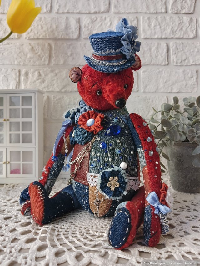 Мишка Тедди Аксель — Авторские игрушки (фото 7)