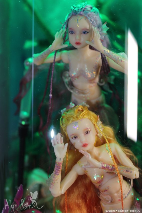 ООАК моего авторства. Русалочки в аквариуме (фото 6)