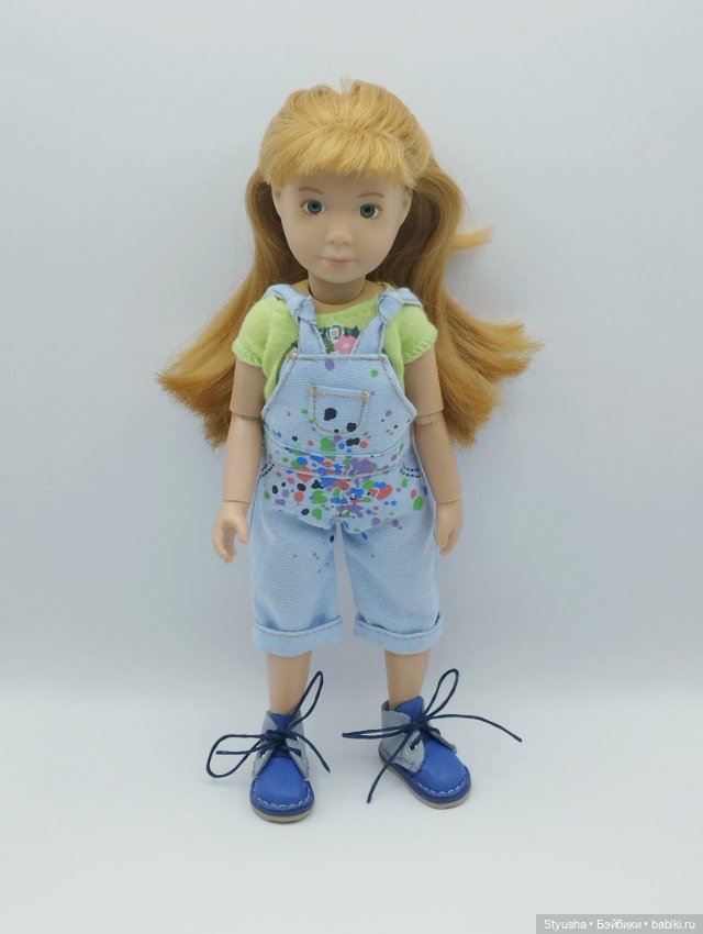 Kruselings ботинки для кукол Крузелингс сине-серого цвета (фото 6)