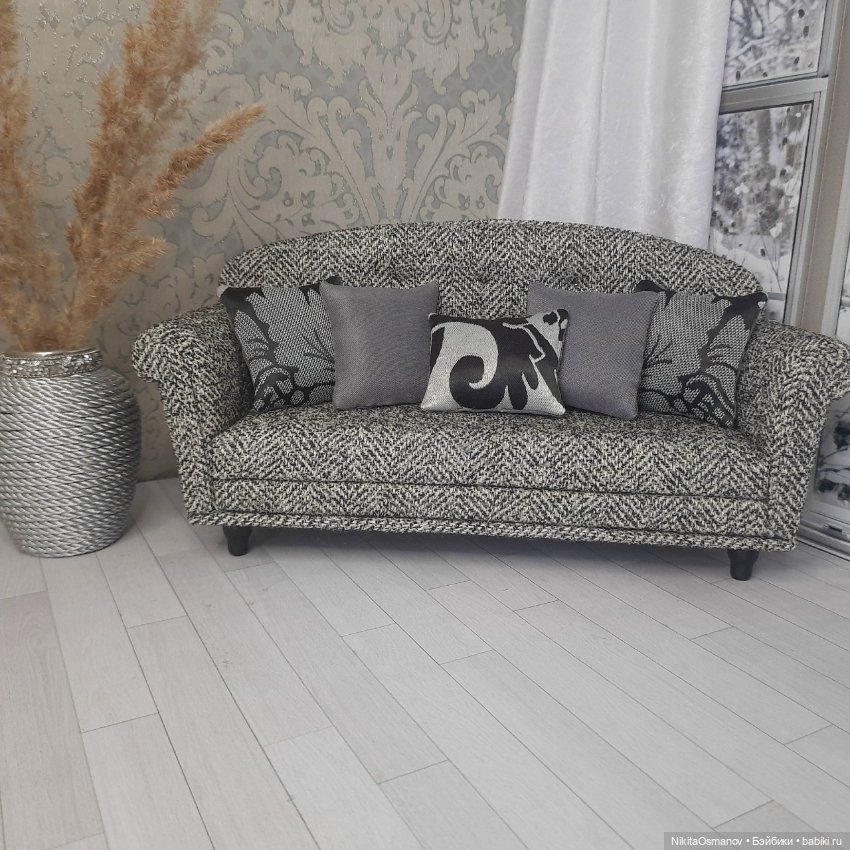 Мебель диван и кресла для кукол Paola Blythe integrity poppy mizi momoko barbie 1:6