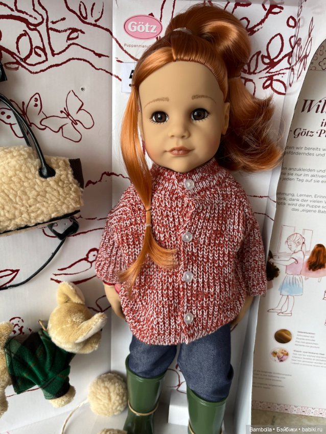 Куколка Ханна с собачкой фирмы Готц #5 (фото 10)