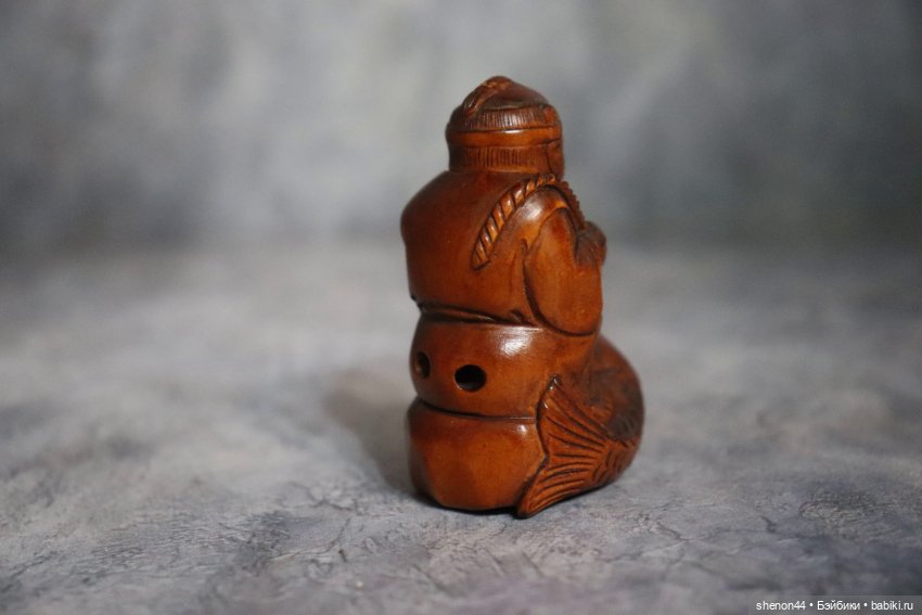 Нэцкэ "Рыбак" — Статуэтки (фото 3)