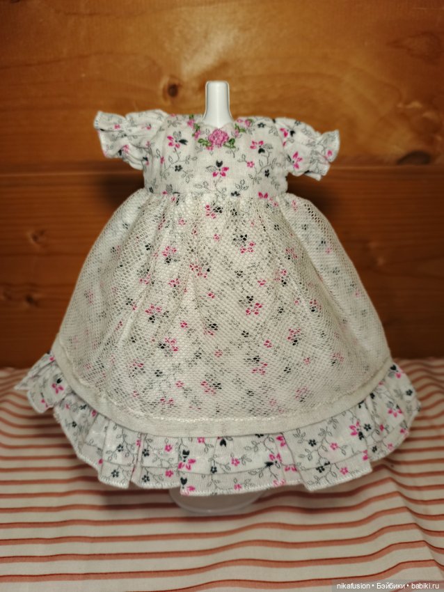 Платье на антикварную или винтажную куклу рост 20-22 см (фото 3)