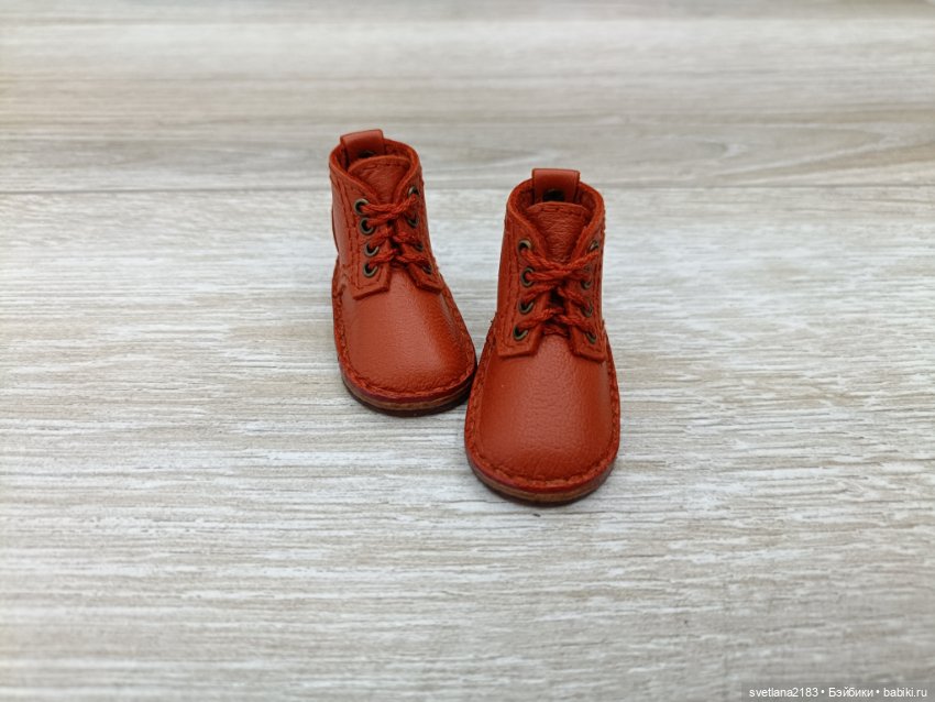Ботинки для кукол руби ред 31 см. (4,7 х 2,0 см) (фото 2)