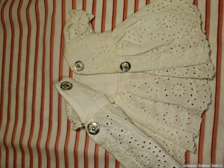 Платье на антикварную или винтажную куклу рост 20-22 см (фото 7)