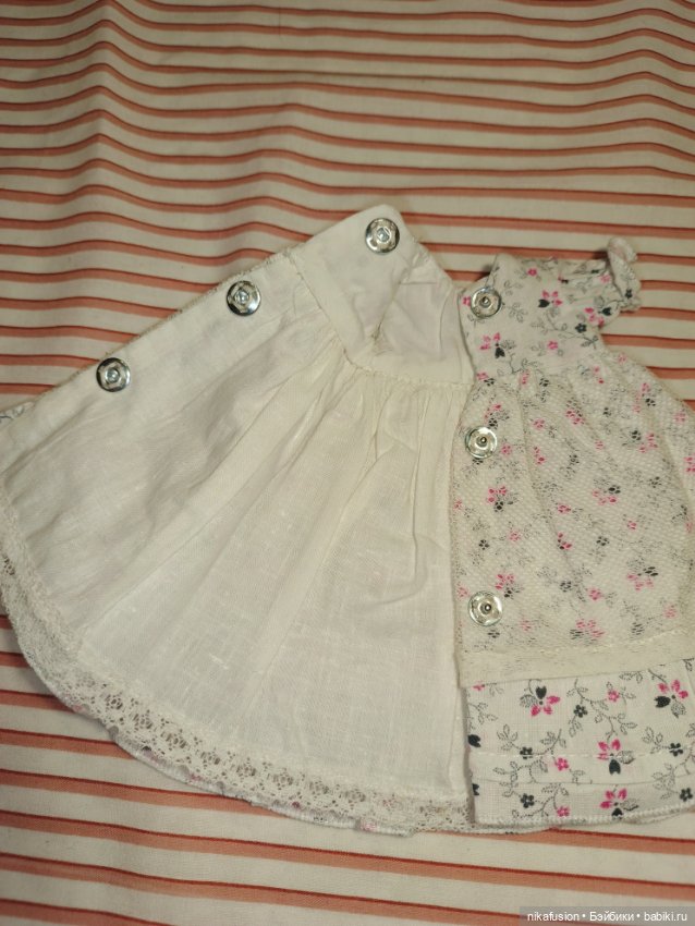 Платье на антикварную или винтажную куклу рост 20-22 см (фото 7)