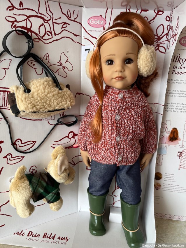 Куколка Ханна с собачкой фирмы Готц Gotz #7 (фото 2)