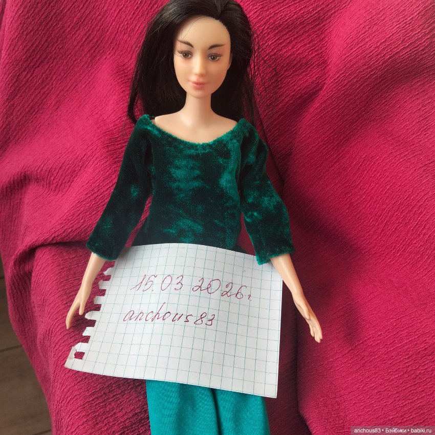 Барби азиатка на высоком теле, ооак