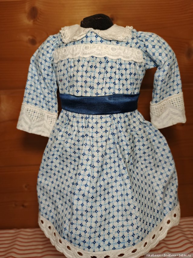 Платье на антикварную или винтажную куклу рост 40 см (фото 2)
