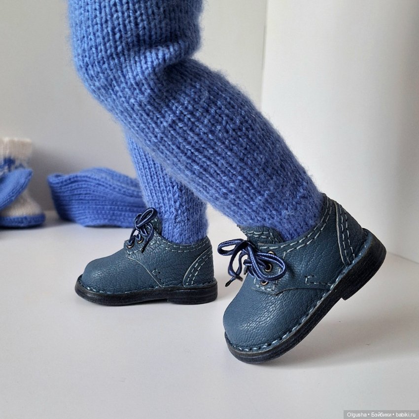 На Готц 50см.Кожаные ботиночки дерби (фото 4)