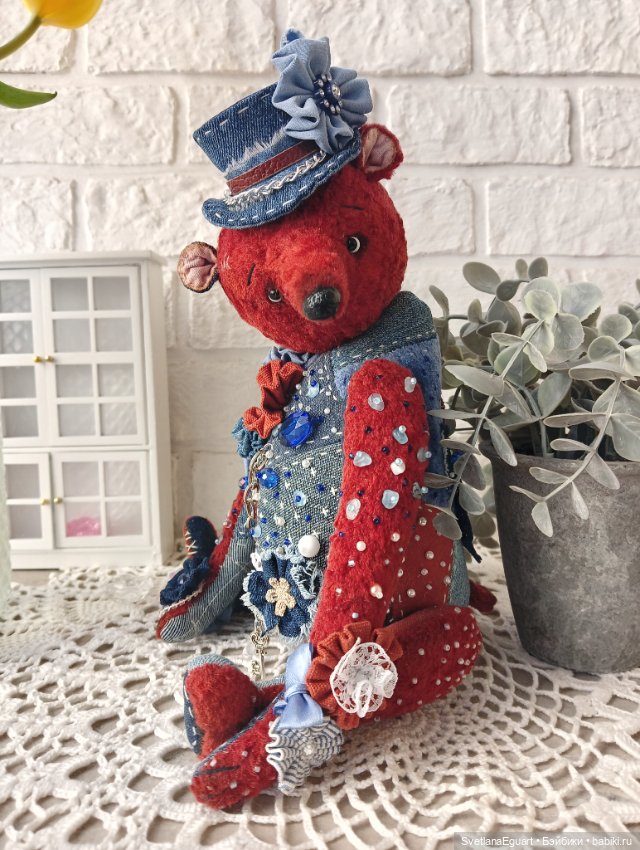 Мишка Тедди Аксель — Авторские игрушки (фото 2)