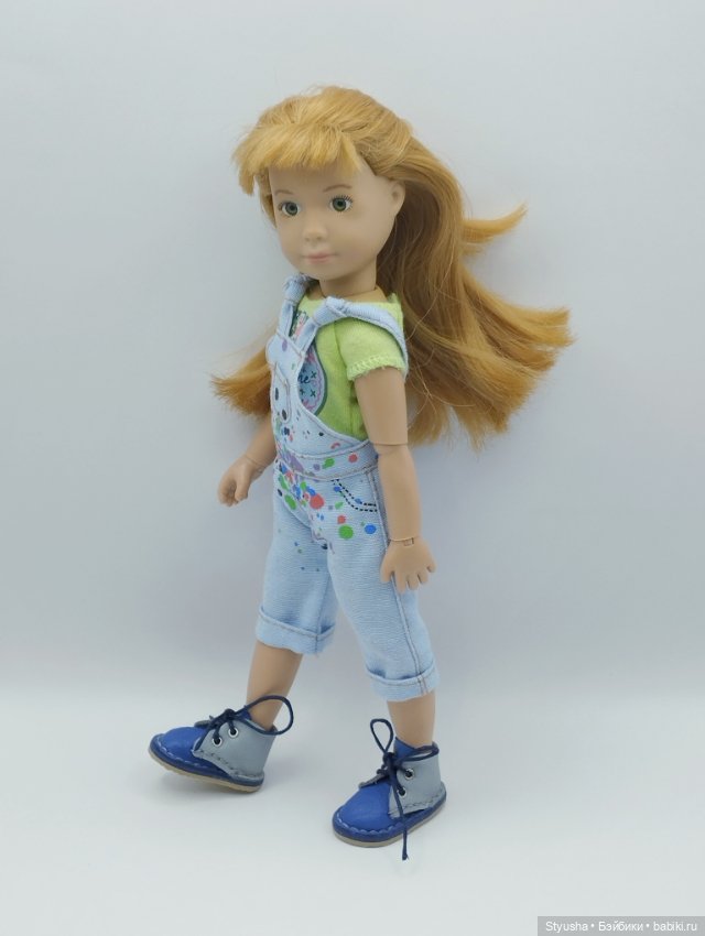 Kruselings ботинки для кукол Крузелингс сине-серого цвета (фото 8)