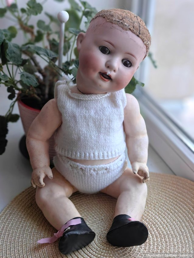 Антикварный пупс в реставрацию
