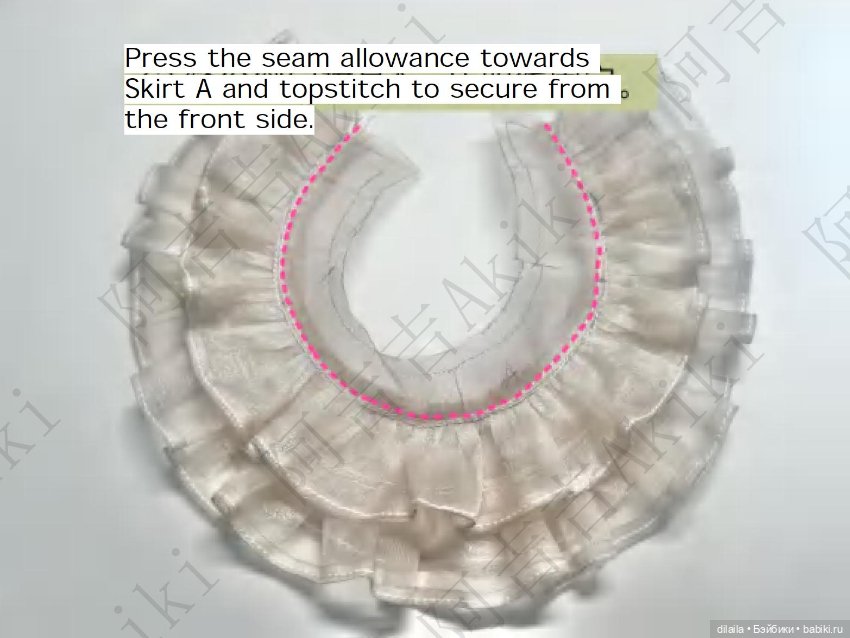 Выкройка PDF для куклы 1/4 bjd + пошаговый МК с фотоинструкциями / два корсета, юбка, платье (фото 10)