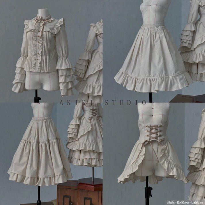 Выкройка для куклы 1/4 BJD историческое платье / PDF в натуральную величину / пошаговое руководство (фото 4)