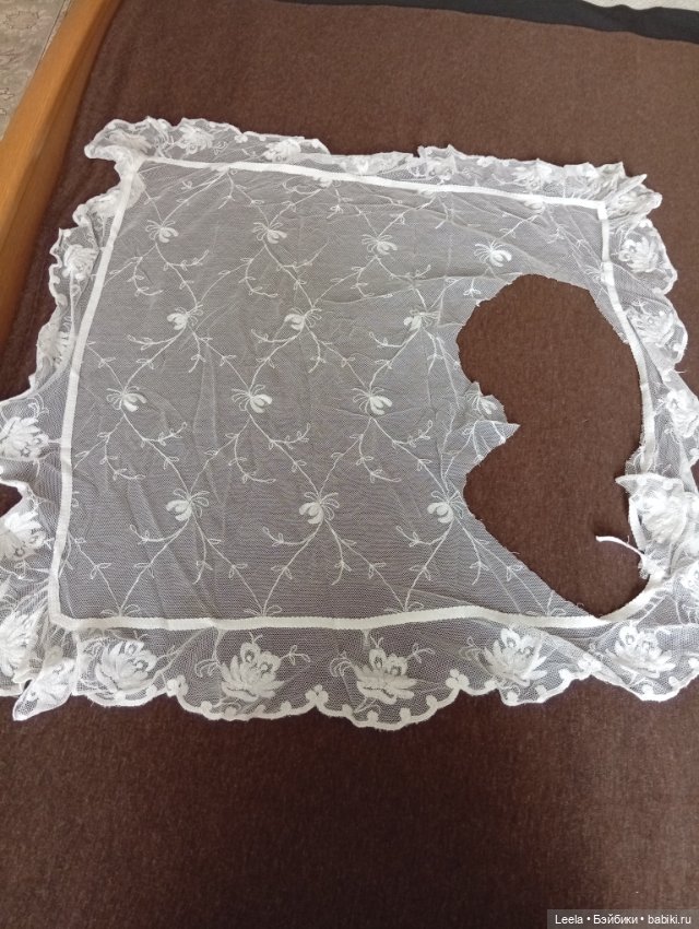 Две хлопковые кружевные накидки (фото 5)