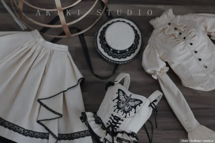 Выкройка для куклы 1/4 BJD; Блузка, Корсет, Юбка и др.; в формате PDF в натуральную величину + МК (фото 6)