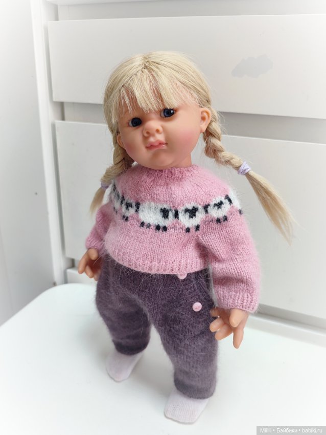 Комплект одежды Овечки 3 для кукол Вихтель Wichtel (фото 4)