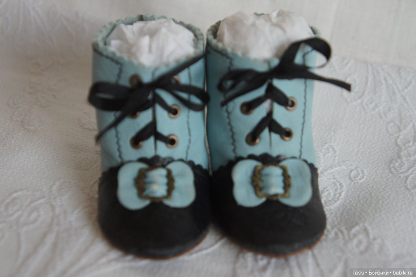 Сапожки для антикварной куклы (фото 5)