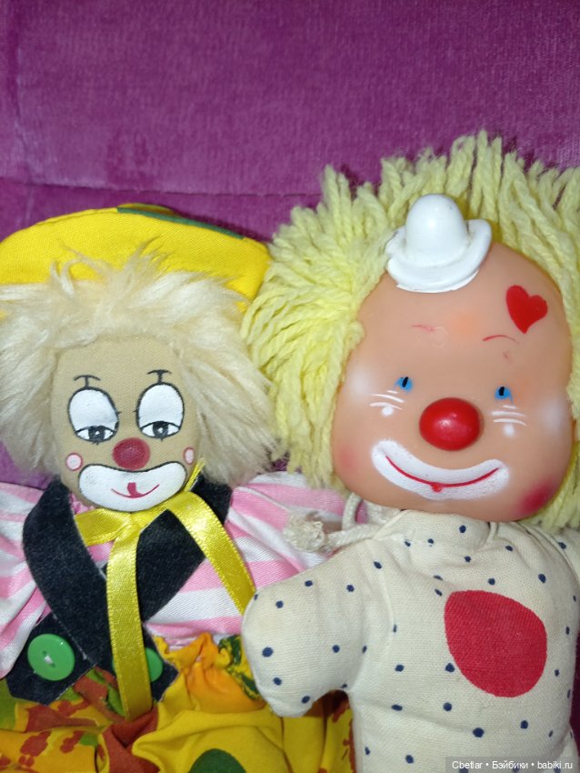Клоуны парой — Винтажные куклы и игрушки детства