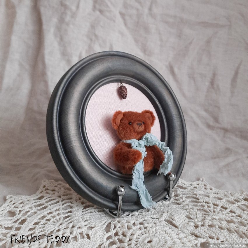 Панно мишка тедди — Авторские игрушки (фото 4)