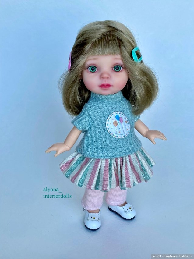 Мини-кукла шарнирная 15-16 см. ООАК (фото 2)