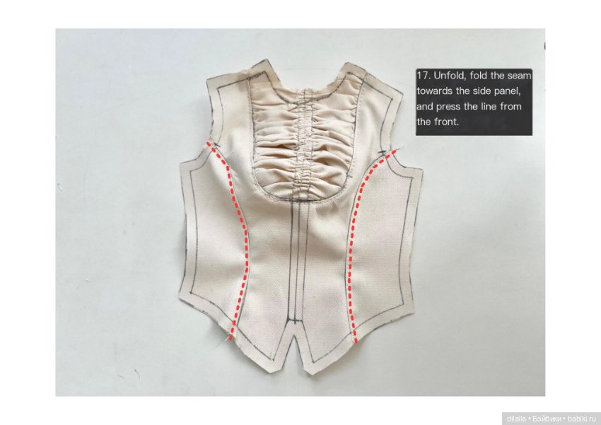Выкройка для куклы 1/4 BJD; Блузка, Корсет, Юбка и др.; в формате PDF в натуральную величину + МК (фото 9)
