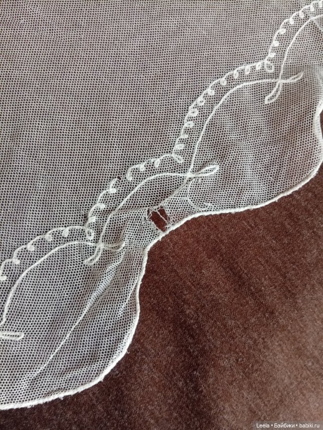 Две хлопковые кружевные накидки (фото 2)