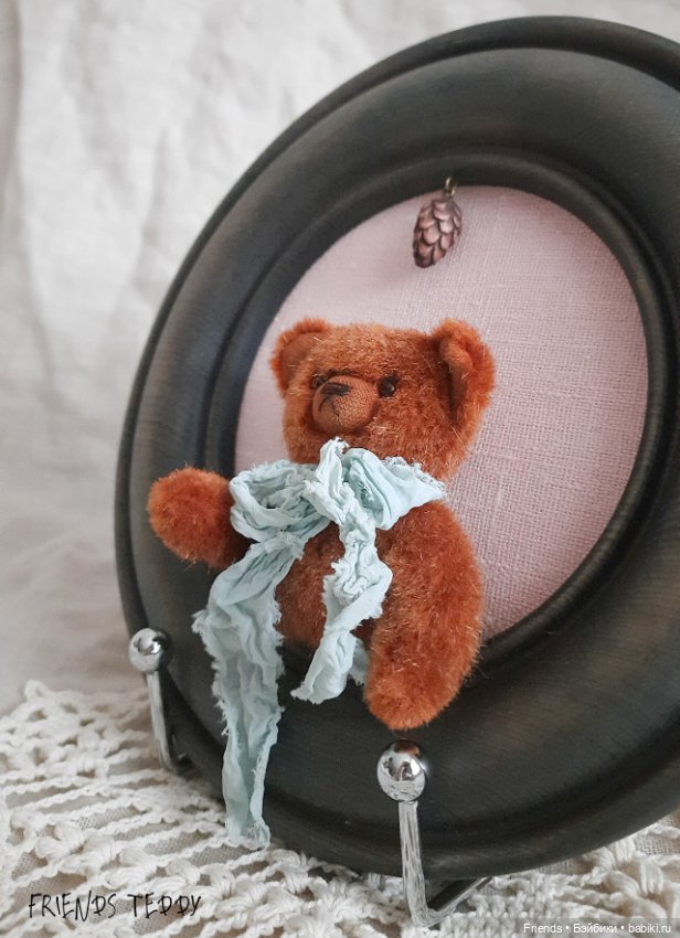 Панно мишка тедди — Авторские игрушки (фото 2)