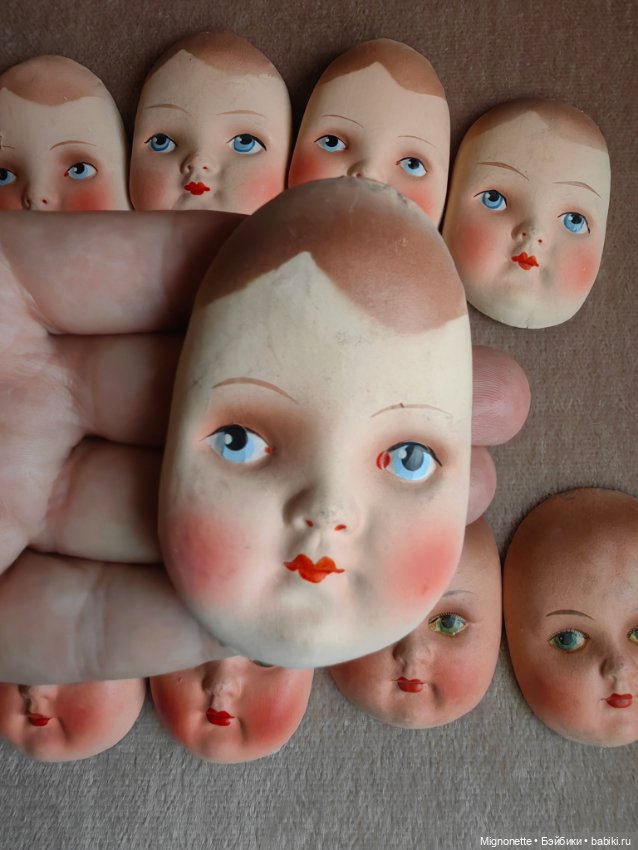 Винтажные личики, картонаж (фото 6)