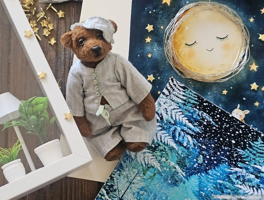 Мишка в коробочке игрушка-ночник (фото 6)