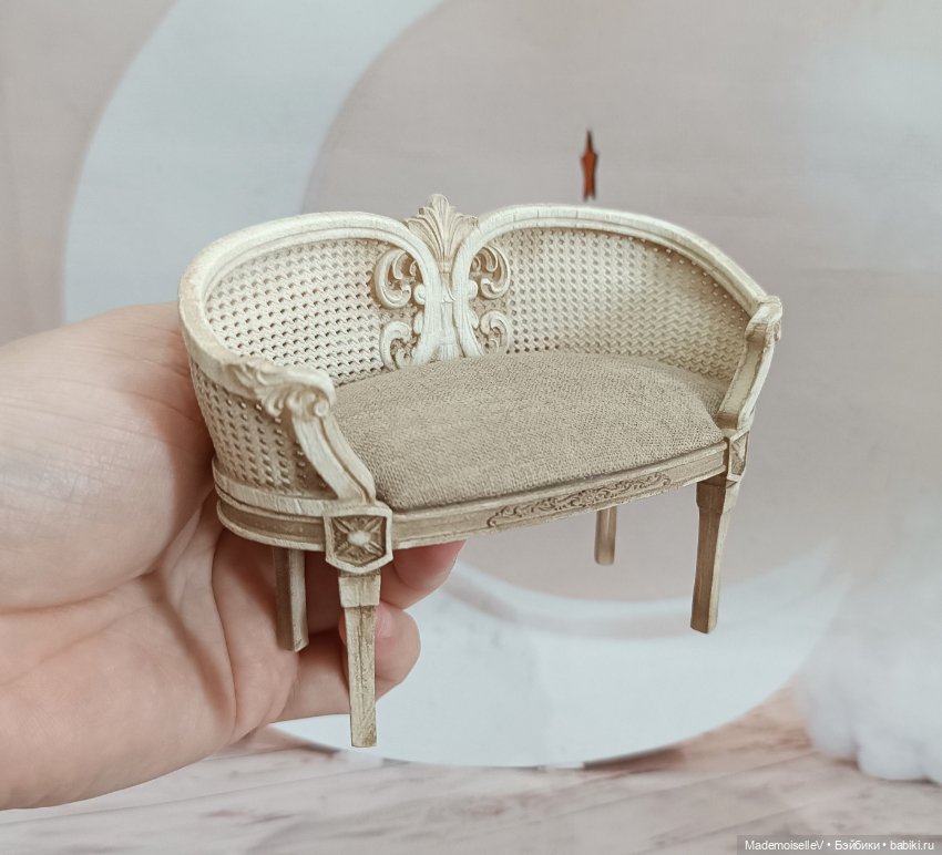 Комплект "Винтаж" - диванчик, два кресла, ковер, подушки (фото 3)