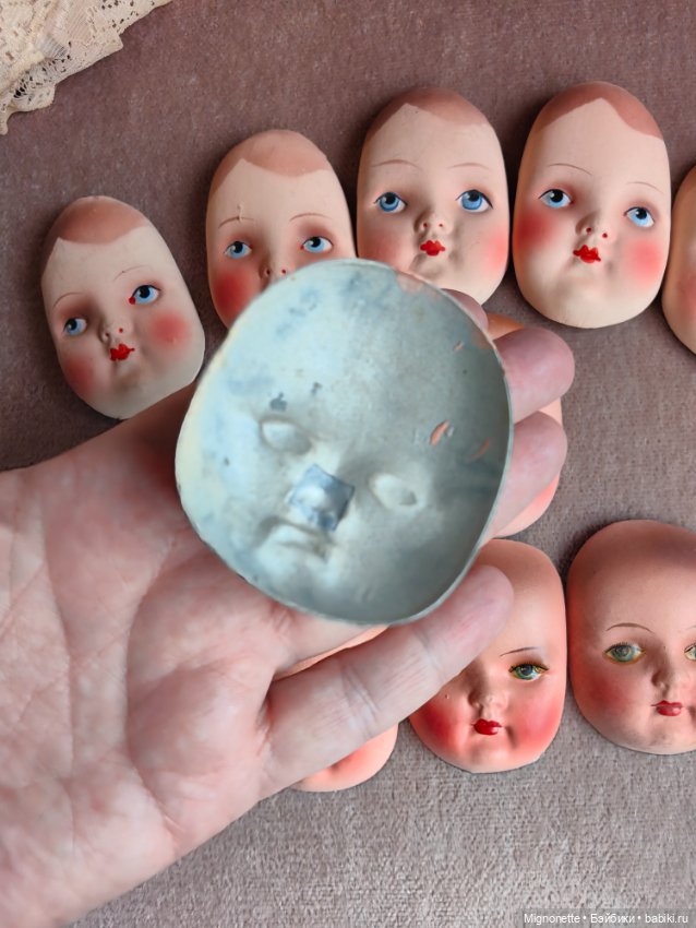 Винтажные личики, картонаж (фото 4)