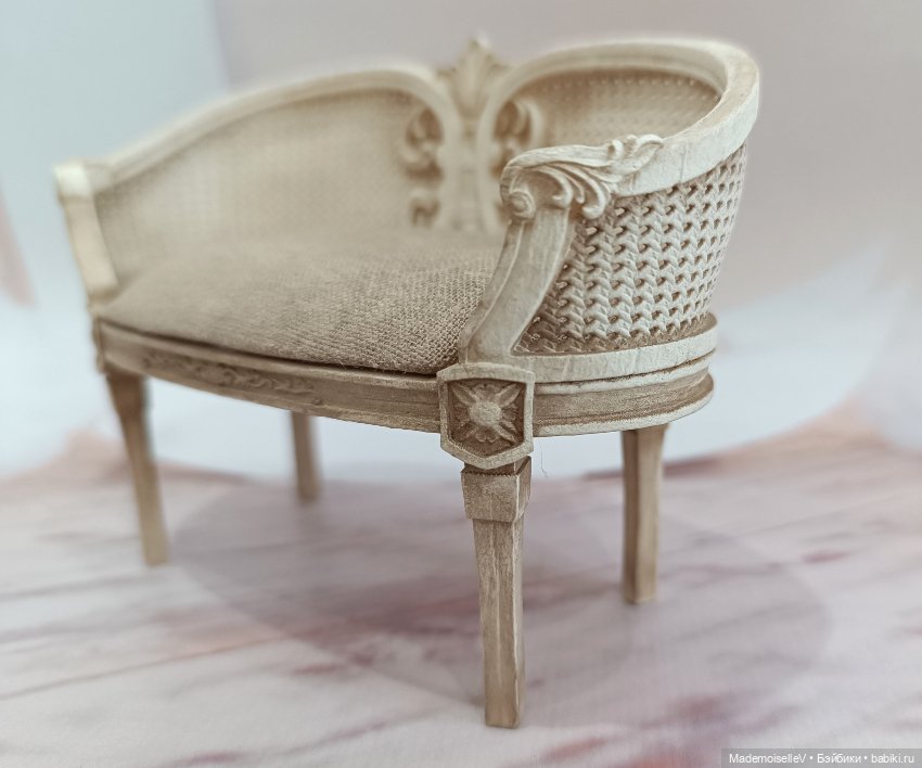 Комплект "Винтаж" - диванчик, два кресла, ковер, подушки (фото 8)