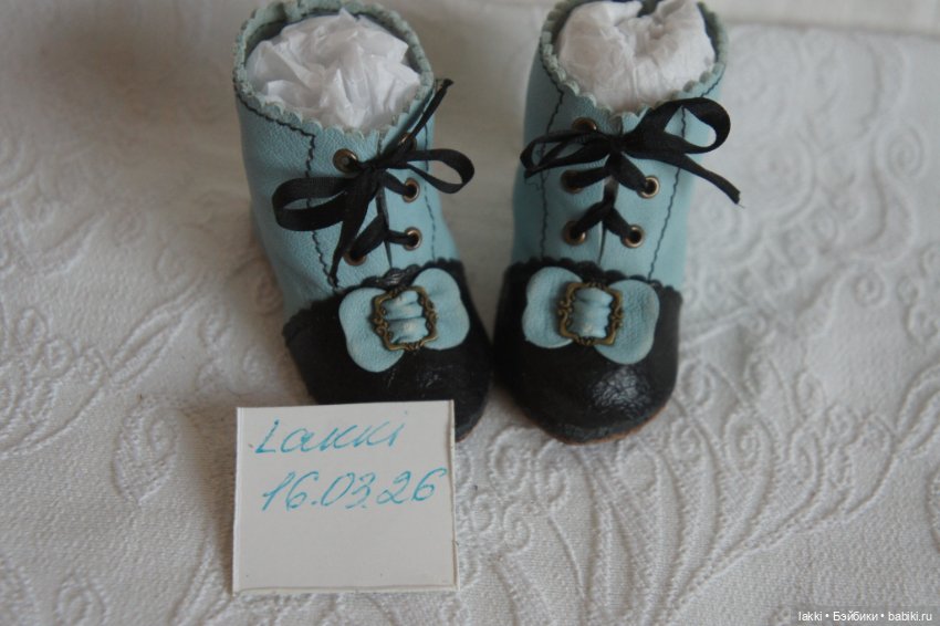 Сапожки для антикварной куклы (фото 4)