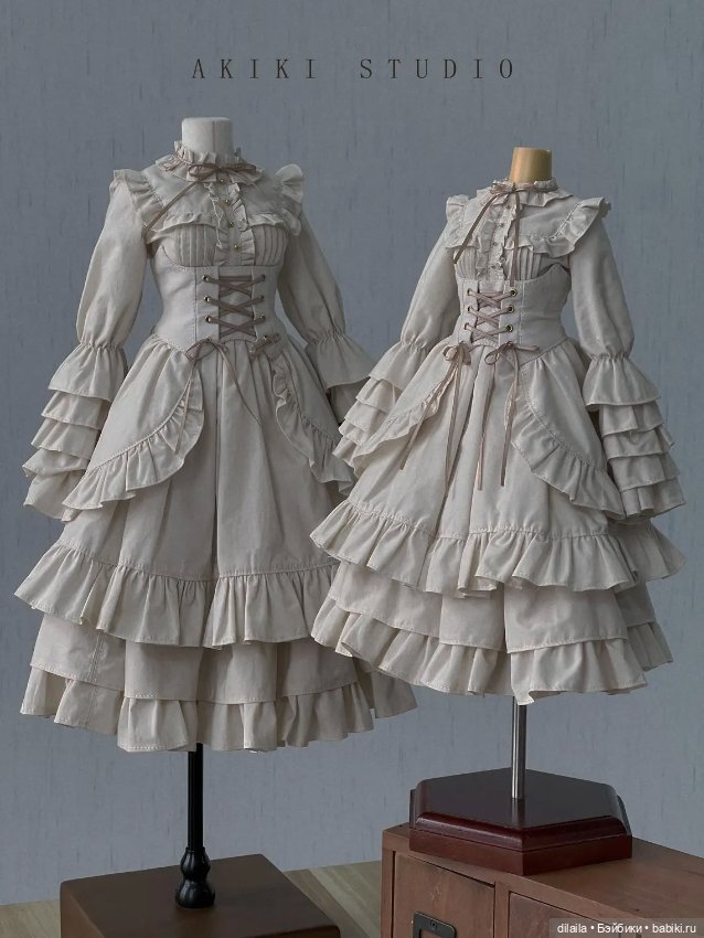 Выкройка для куклы 1/3 BJD викторианское платье / PDF в натуральную величину + пошаговый МК