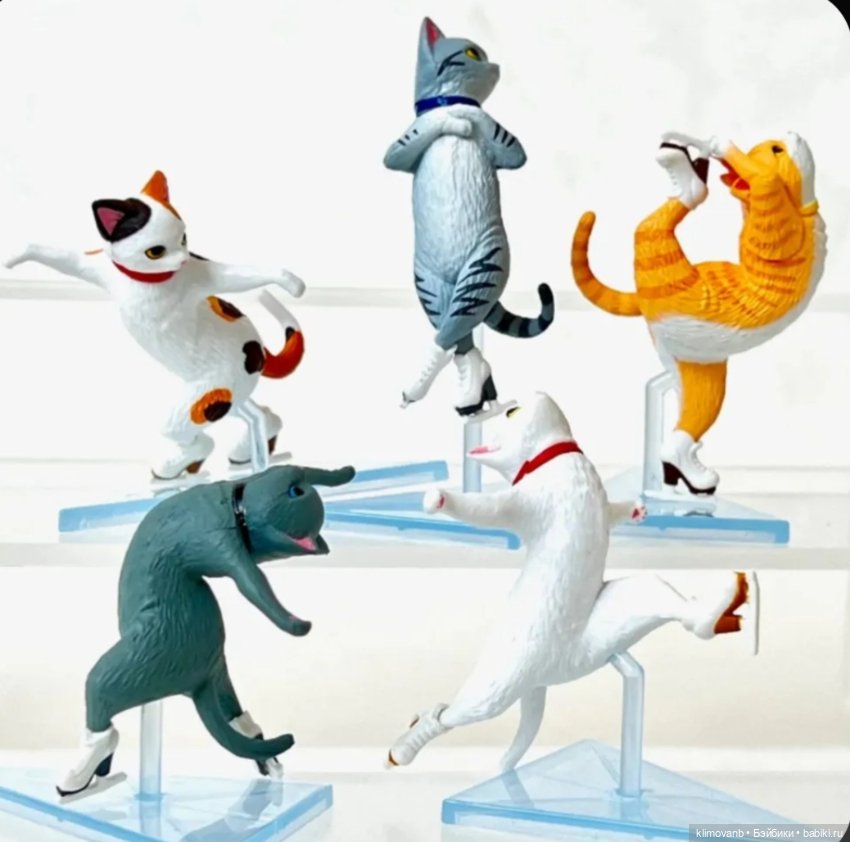 Фигурка "Кошка на коньках" (фото 6)