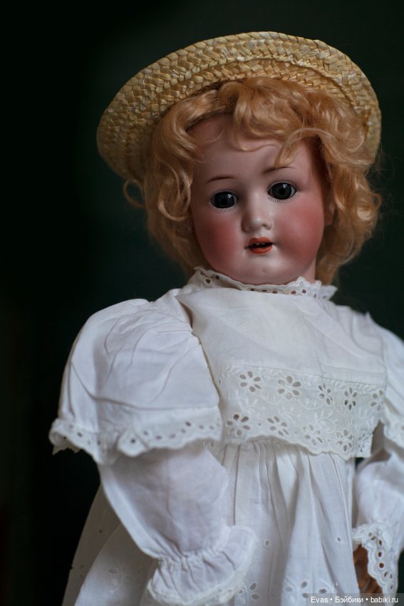 Антикварная кукла Татьяна с живым детским лицом (фото 2)