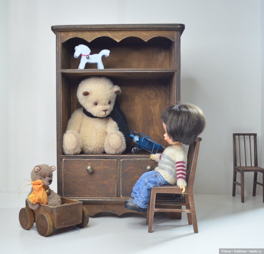 Старый буфет) — Кукольная мебель (фото 9)