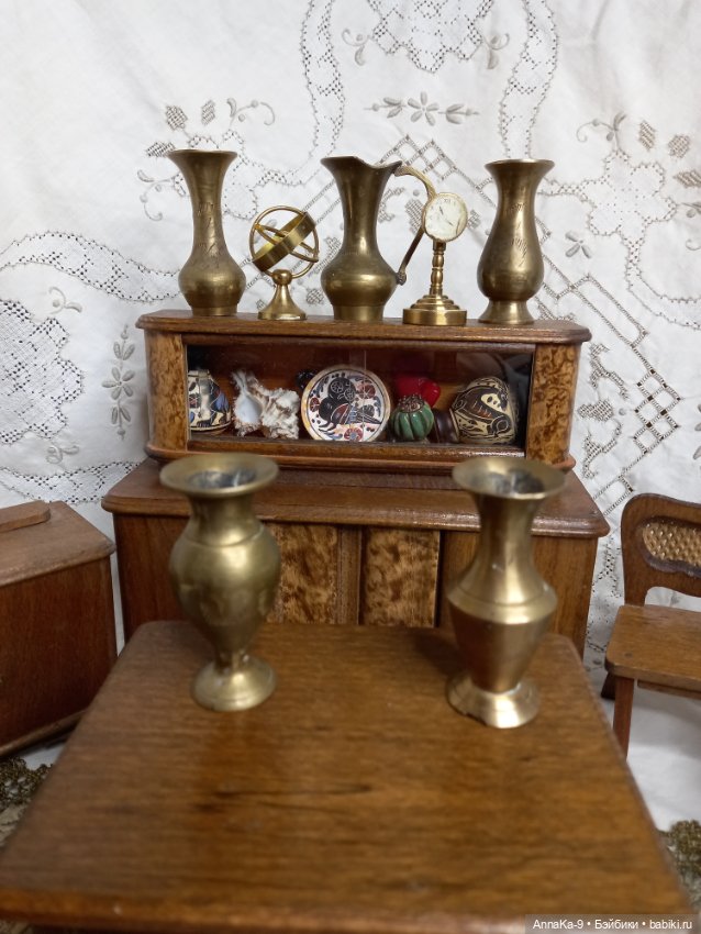 Вазы из латуни — Посуда для кукол