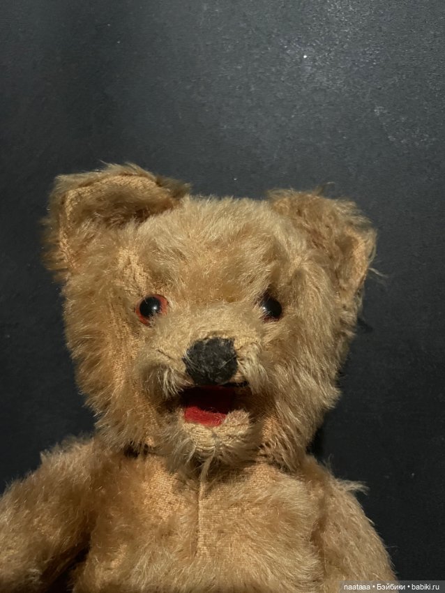 Мишка мохер Англия 50 гг — Винтажные куклы и игрушки детства (фото 3)