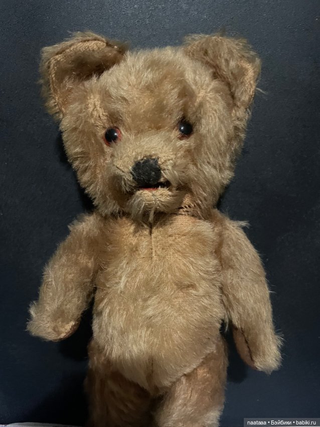 Мишка мохер Англия 50 гг — Винтажные куклы и игрушки детства (фото 2)
