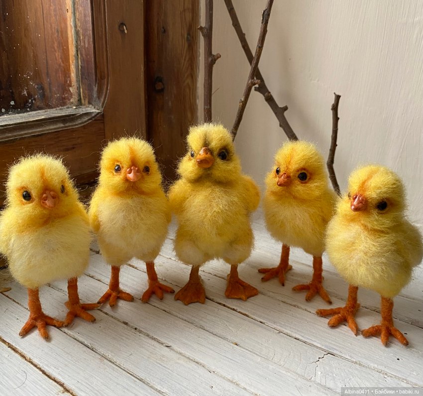 Утенок и цыплята) — Авторские игрушки (фото 7)