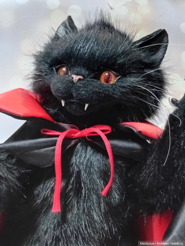 Кот Дракула с питомцем — Авторские игрушки (фото 6)