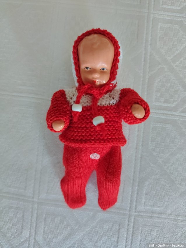 Пупс ГДР, керамический с приданным (фото 4)