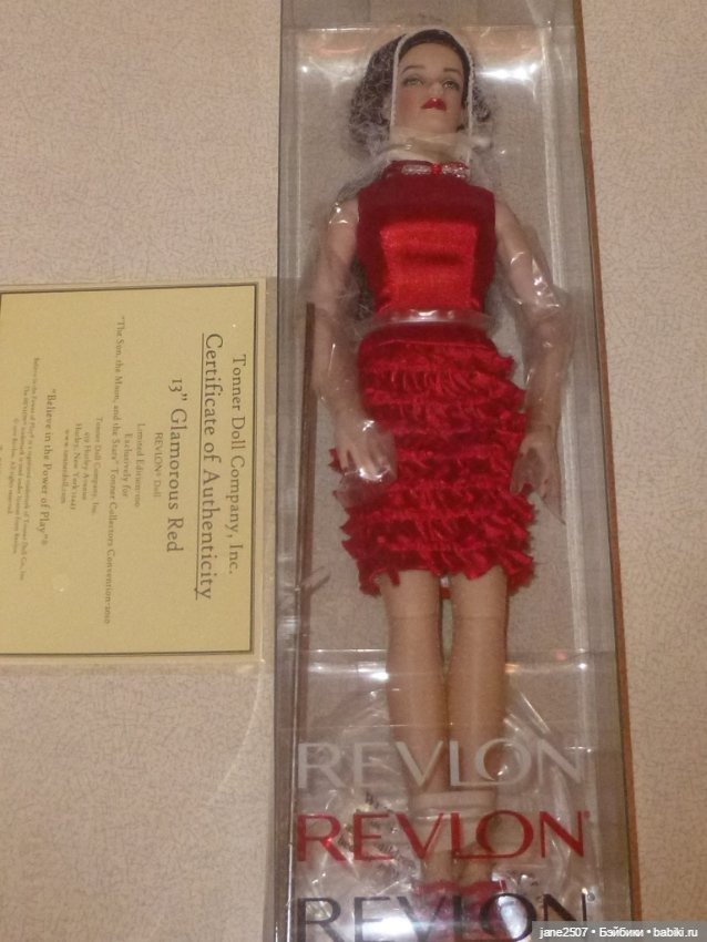 Тоннер Tonner Revlon 13 дюймов NRFB - Glamorous Red - редкий выпуск, LE100