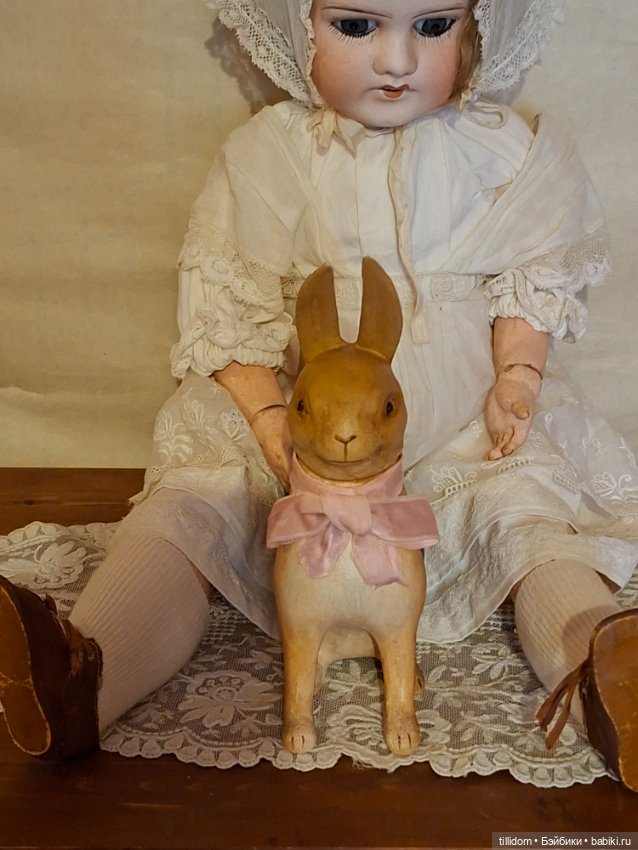 Бонбоньерка зайчик в антикварном стиле (фото 4)