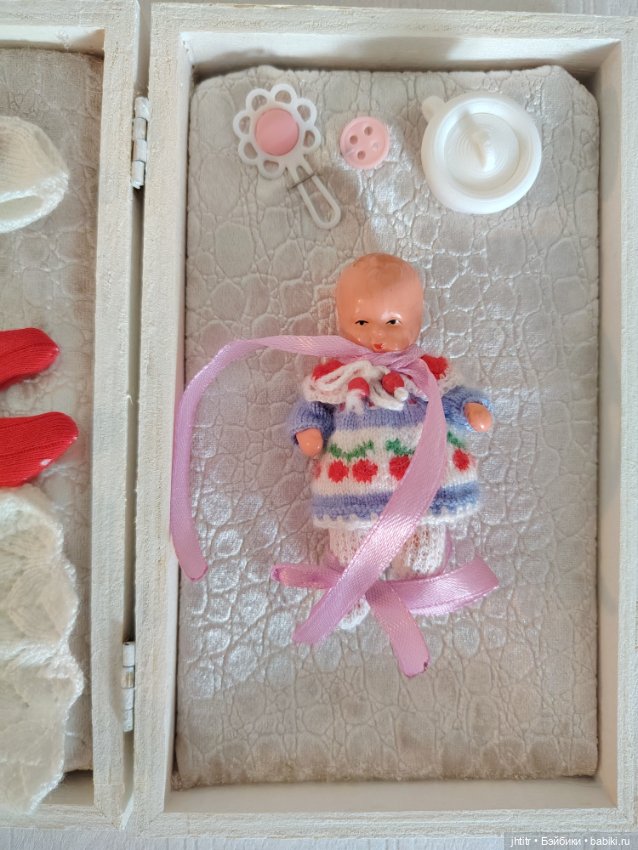 Пупс ГДР, керамический с приданным (фото 7)